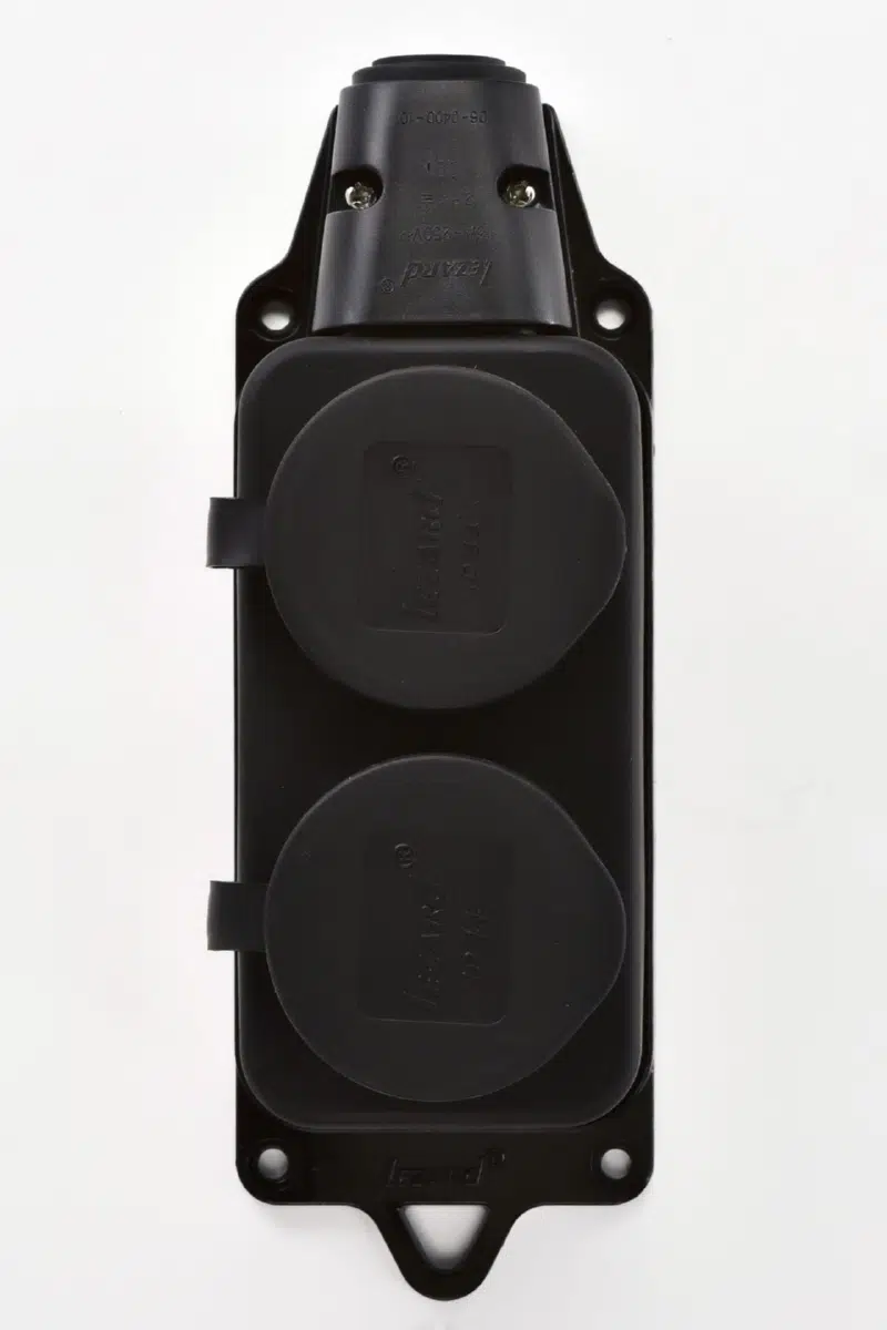 Розетка силовая черный LEZARD 106-0400-0110 - Вид №11