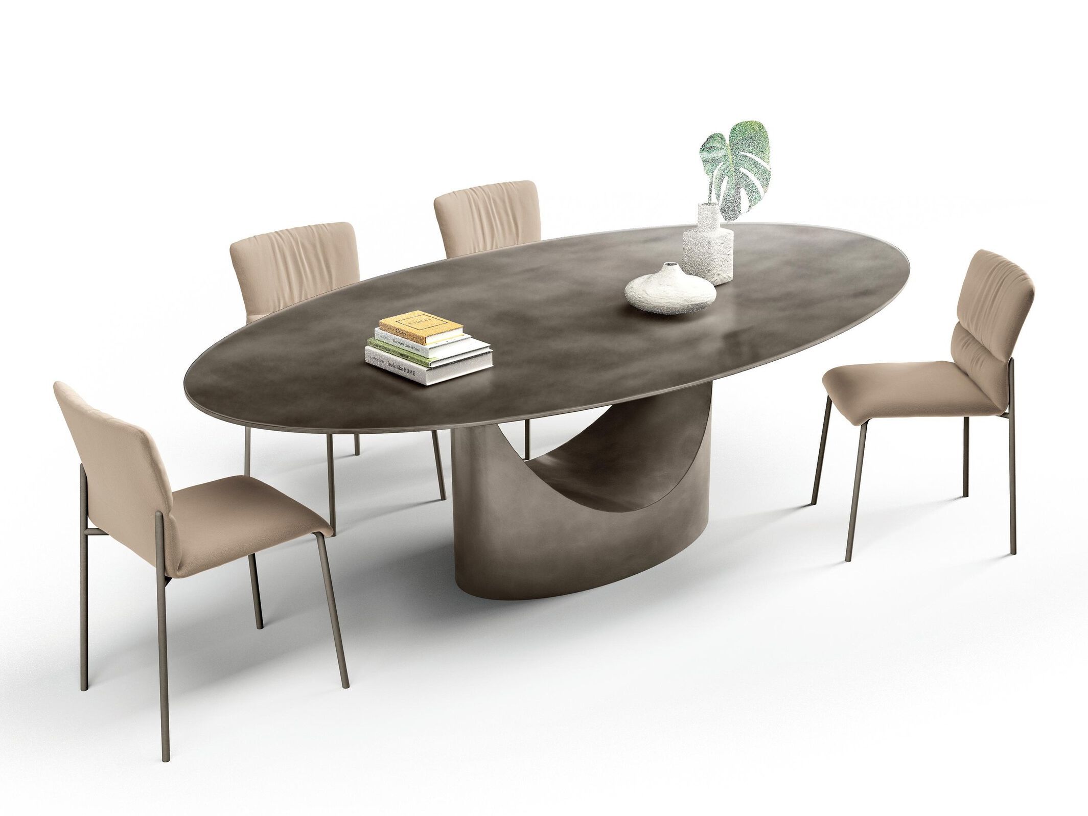 Стеклянный овальный стол Lago U TABLE - 2500W ARCH-00143682 - Вид №1