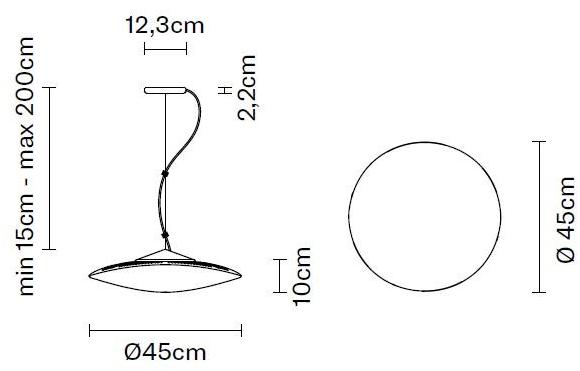 Fabbian Светодиодная подвесная лампа из дутого стекла Loop sun-id-1488292 - Вид №14