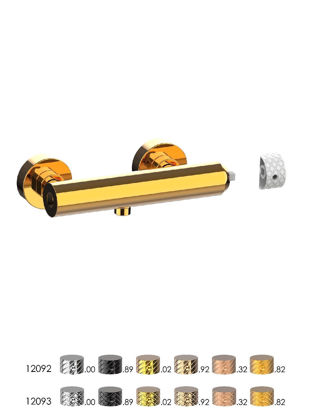 Однорычажный открытый смеситель для душа Rubinetterie Frattini Pepe XLS ARCH-00023803 - Вид №9