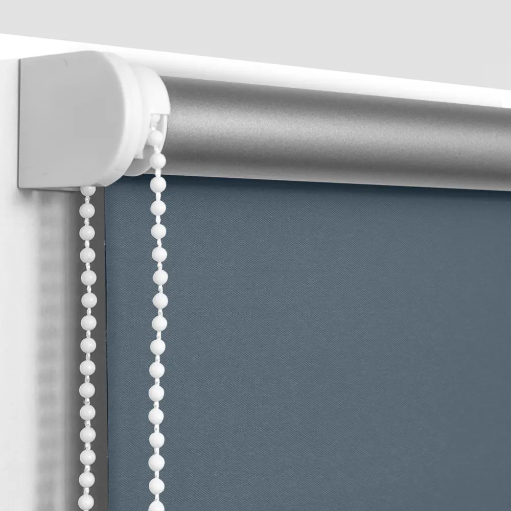 Штора рулонная блэкаут Эскар 60x160 см серо-синяя Denim 1 BLACKOUT STLM-2176678 - Вид №2