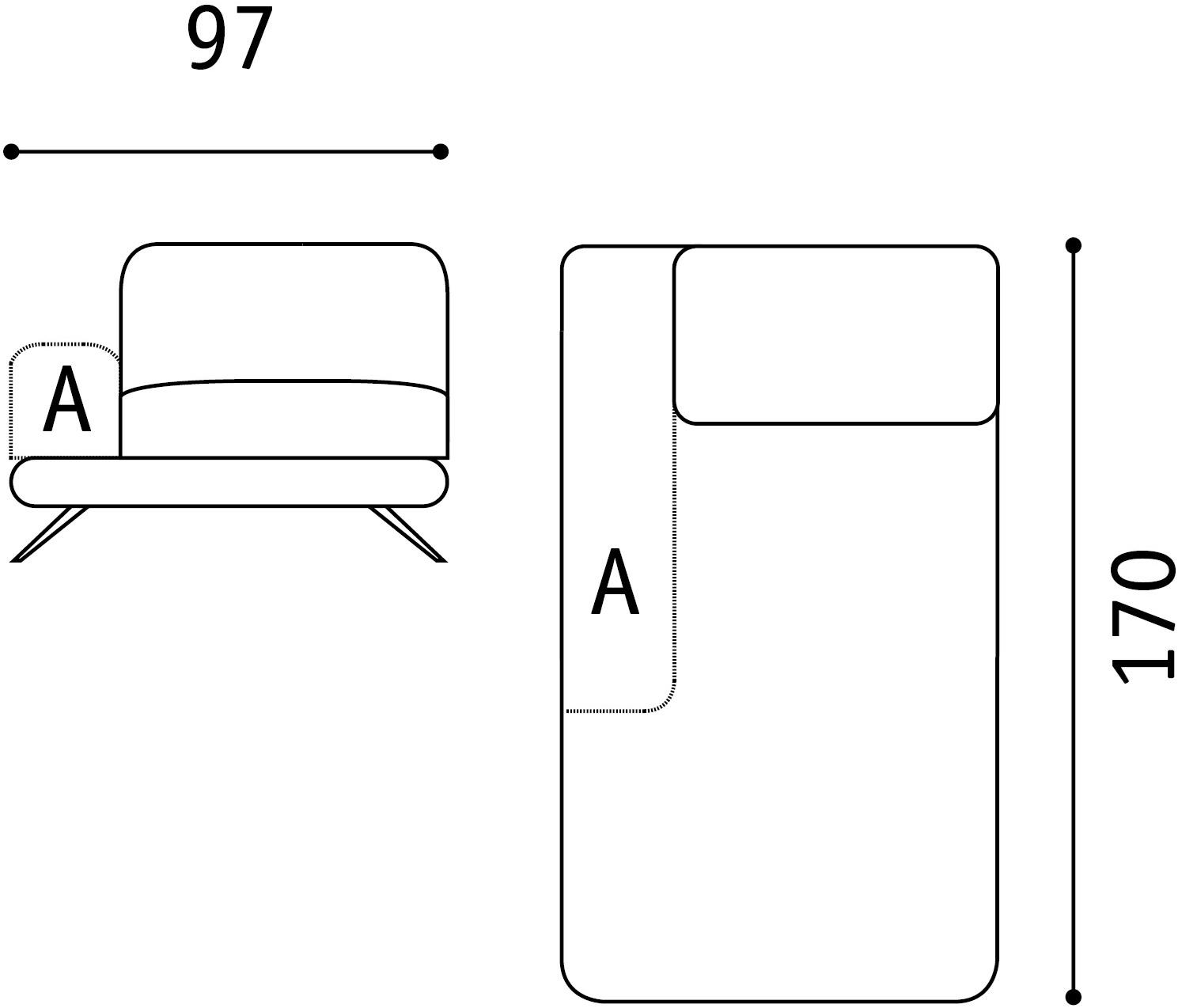 Febal Casa 3-х местный тканевый диван с подголовником Scena sun-id-1397588 - Вид №30