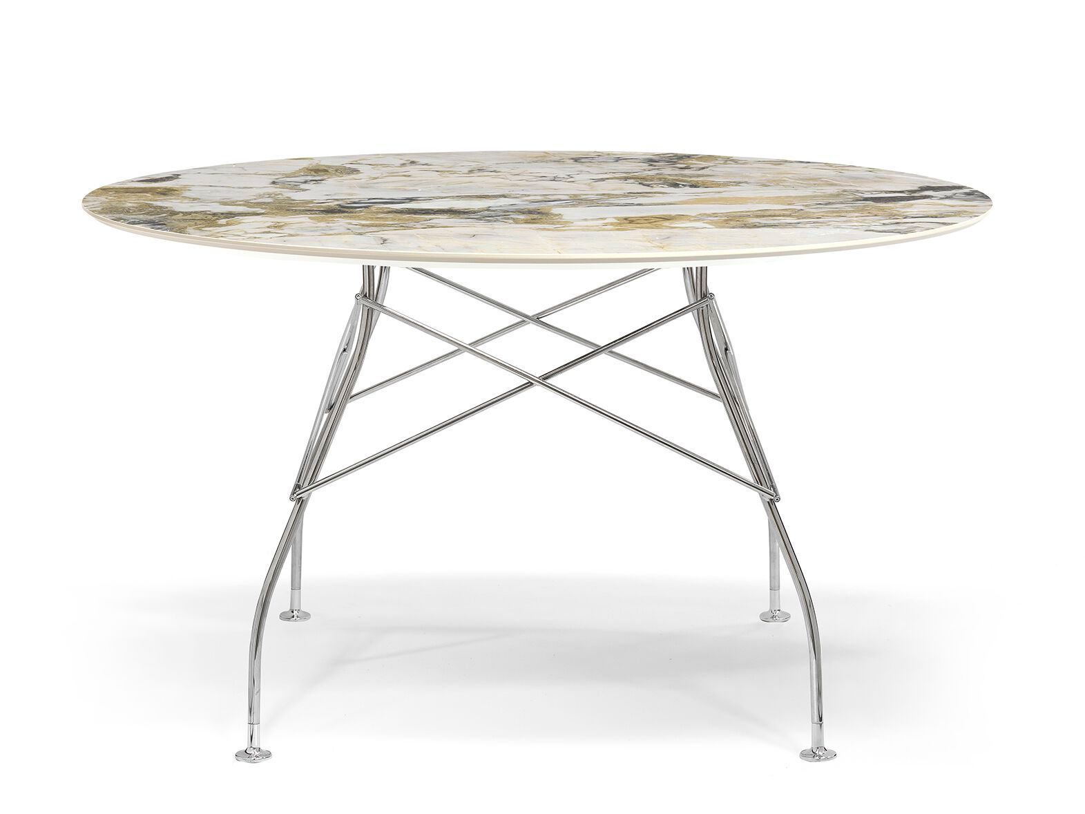 Круглый обеденный стол из керамогранита Kartell GLOSSY ARCH-00051866 - Вид №61