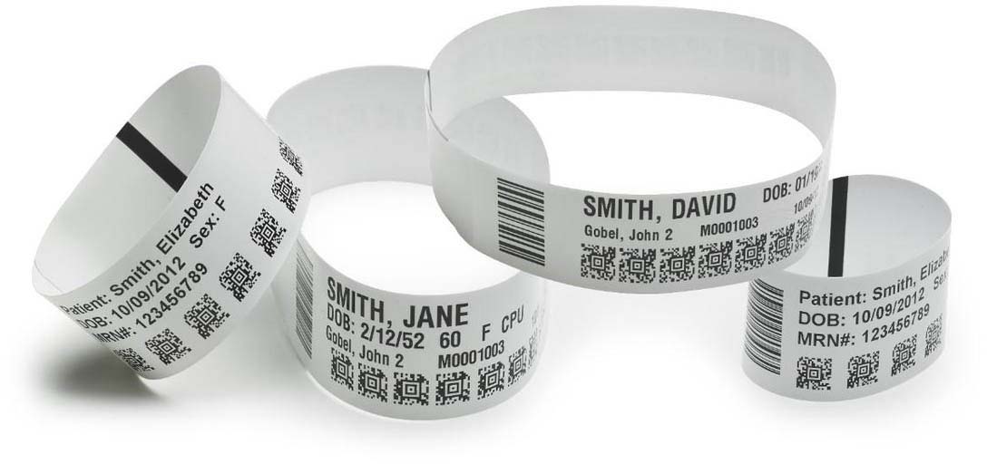 10005008 Wristband, polypropylene, 1x11in (25.4x279.4mm); dt, z-band direct, coated, permanent adhesive, 1in (25.4mm) core, 200/roll Zebra Santreyd  - Вид №2