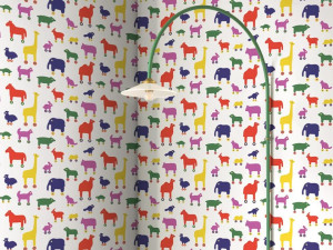 Нетканые обои с рисунком