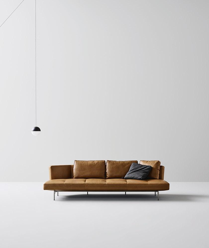 B&B Italia 4-х местный кожаный диван Saké sun-id-1457556 - Вид №1