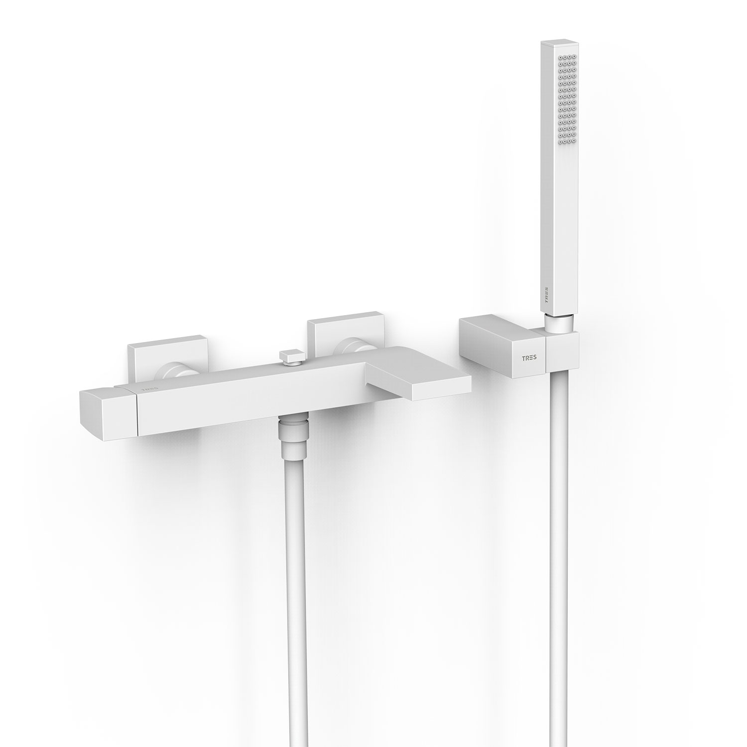 ТОНКИЙ настенный смеситель с одной ручкой для ванны и душа-20217001BM TRES 
