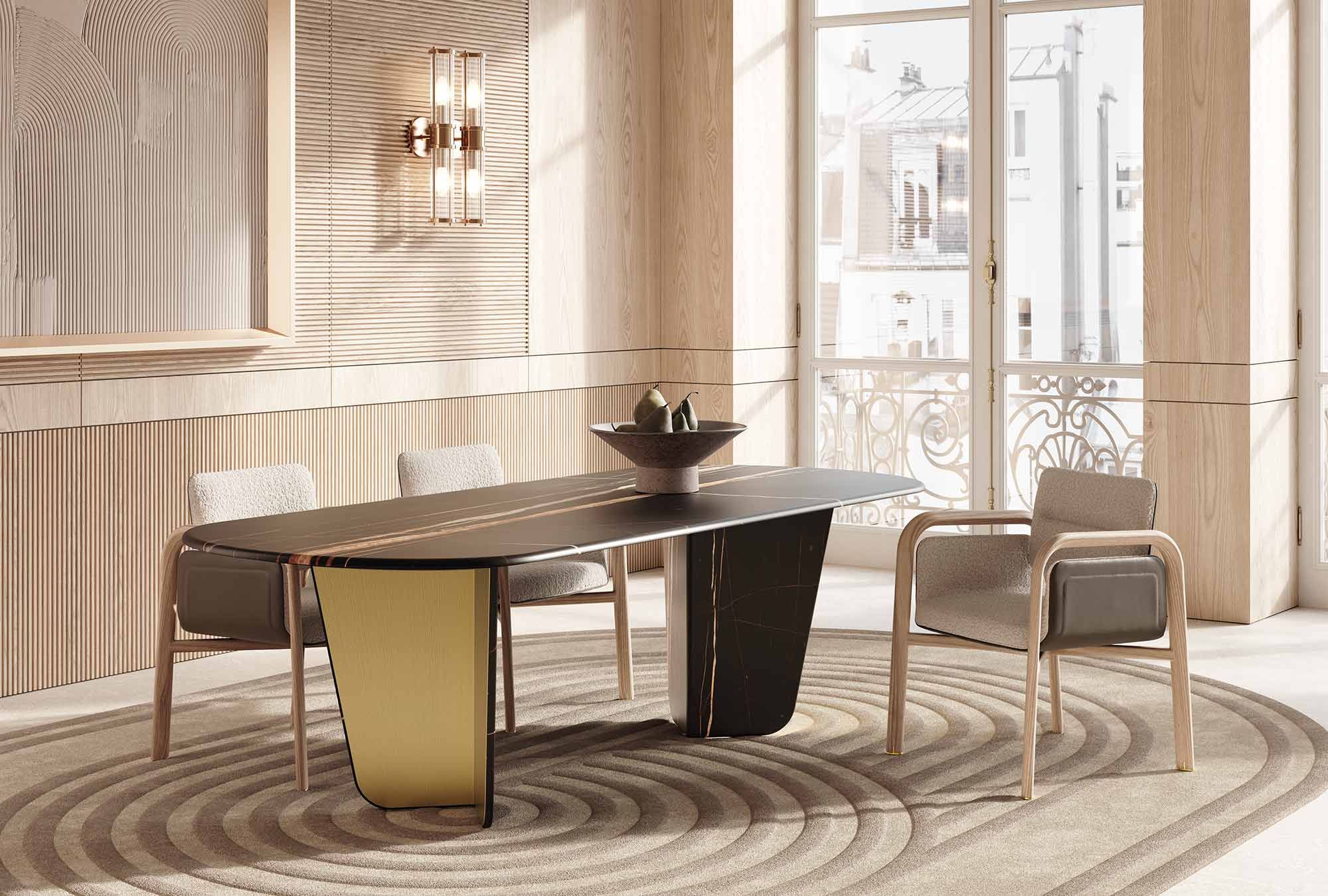 Мраморный обеденный стол Vittoria Frigerio Monroy ARCH-00084493 - Вид №5