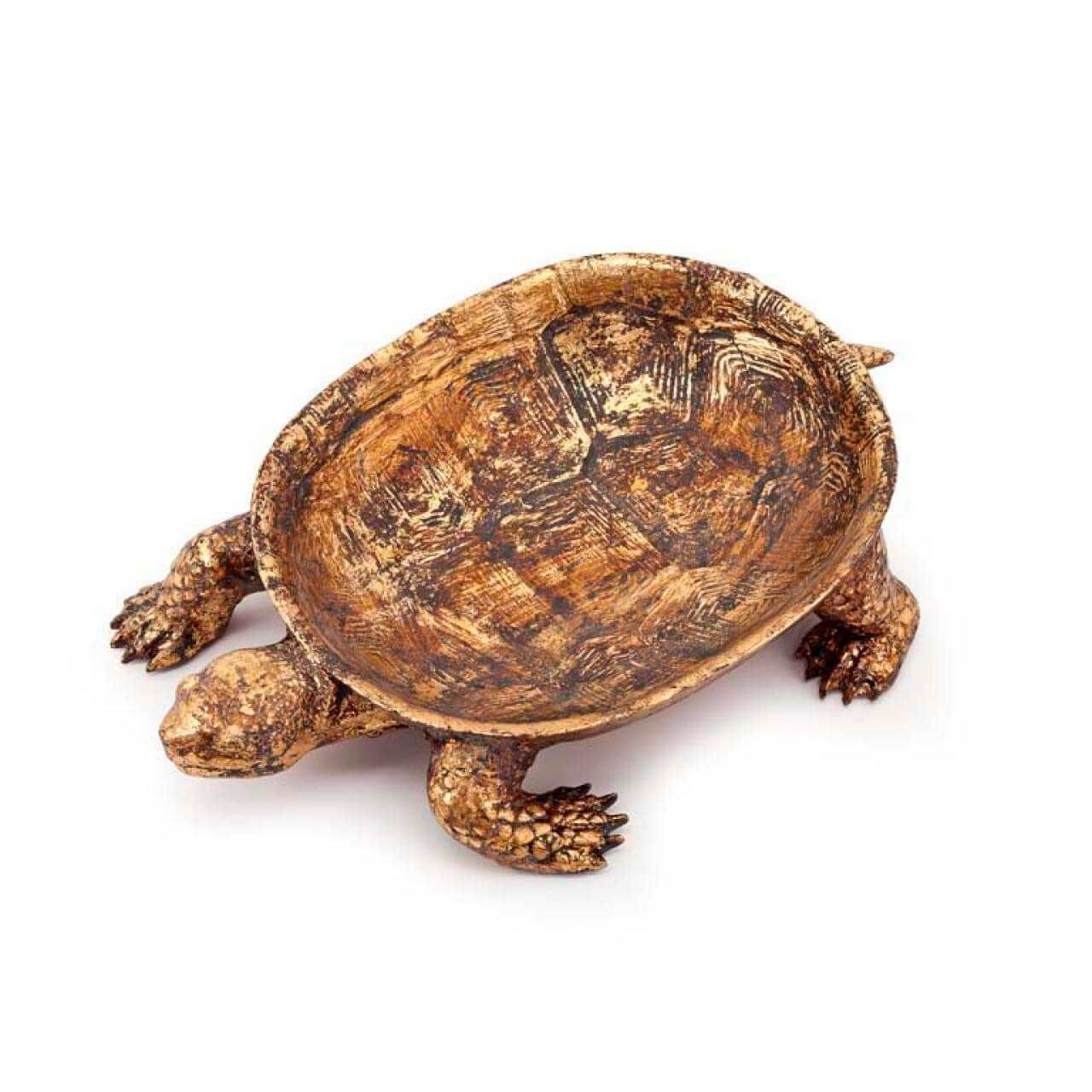 200790-01 ABHIKA ЧАША ЧЕРЕПАХА SM H6 29X19 GOLD 