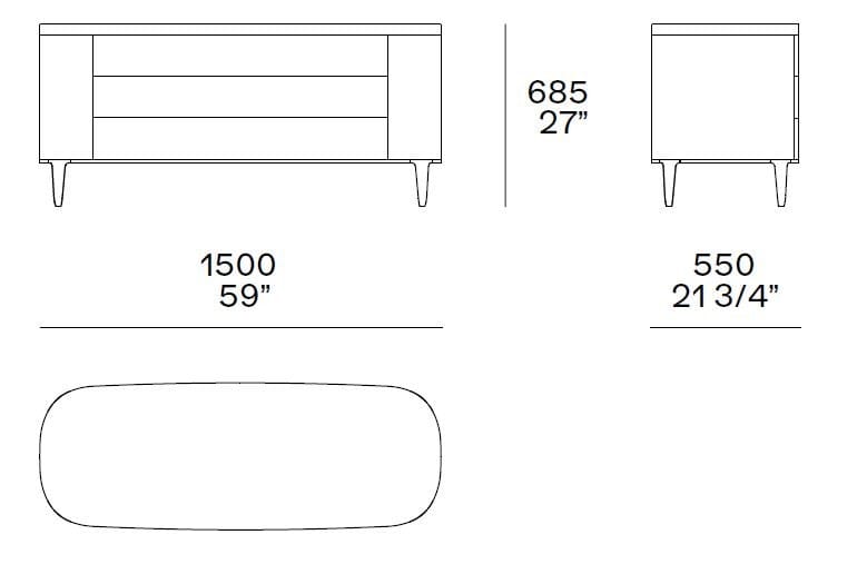 Деревянный комод Poliform джентльмен ARCH-00049044 - Вид №2