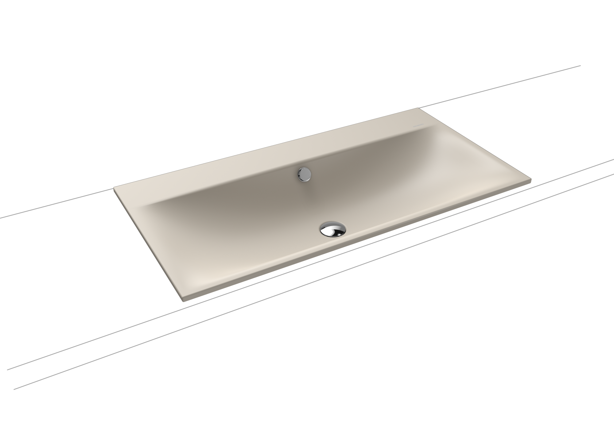 Умывальник KALDEWEI Сталь эмалированная 3038 445 теплый серый 10 30383319445