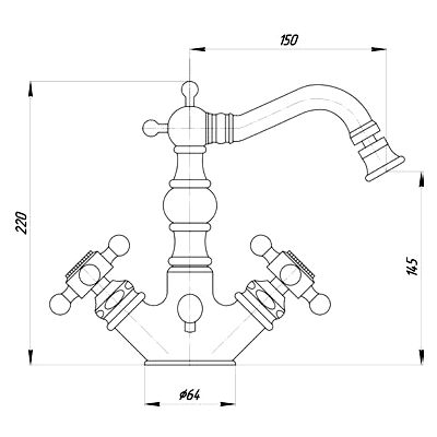 18377 Смеситель Migliore Arcadia - Вид №1