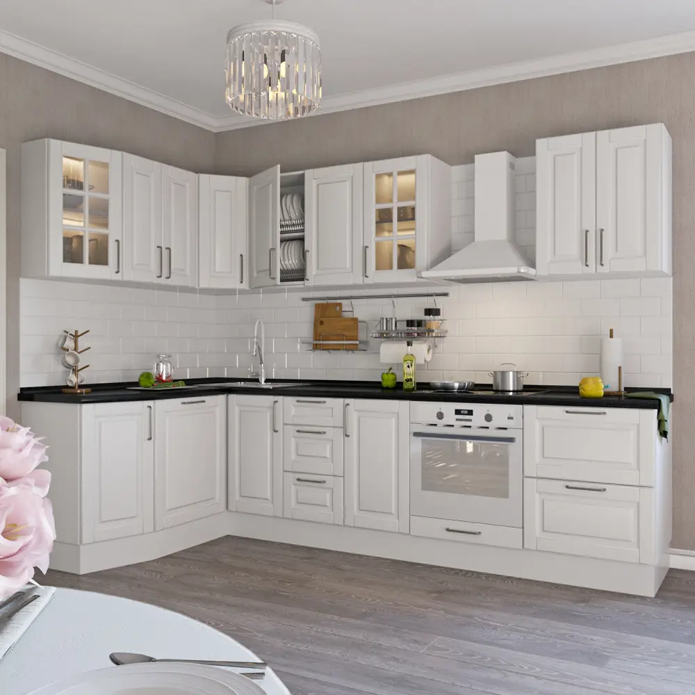 Дверь для ящика под духовку Delinia «Леда белая» 60x10 см, МДФ, цвет белый STLM-2084216 - Вид №3