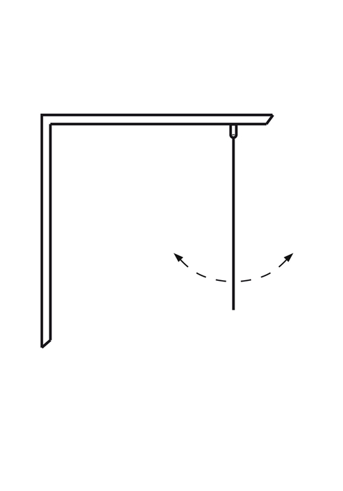 1450303 Igloo Pro Душевая Дверь Прямая Прозрачное Стекло 100 Hafa Прозрачный  - Вид №2