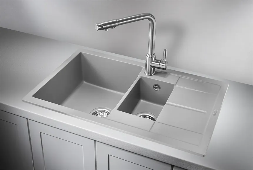 7802, АЛЮМИНИУМ, кухонная мойка, кварц GRANULA 7802-ST238