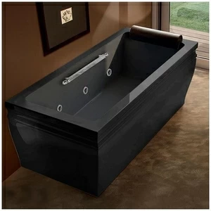 Ванна с гидромассажем чёрная Gruppo Treesse Blanque 1880 DXSTDV1687C