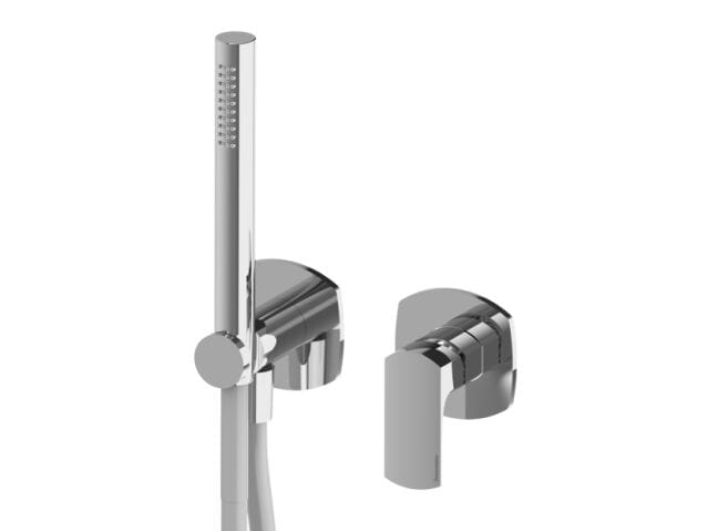 Латунь однорычажный 2-луночный смеситель для душа с ручным душем Rubinetterie Treemme Albatros ARCH-00082869