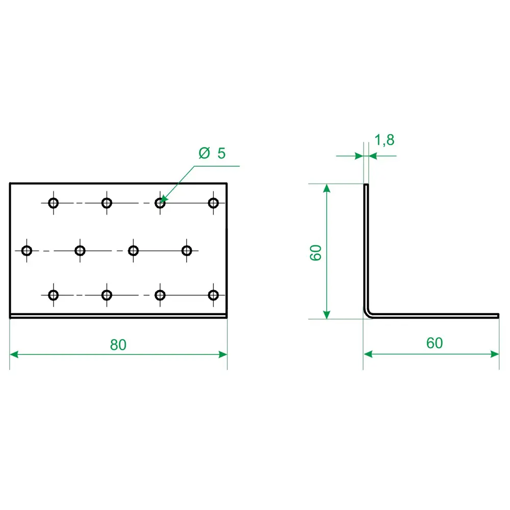 Крепежный уголок Santreyd 60×60×80 мм для надежных соединений 18750694 STLM-0012490 - Вид №3