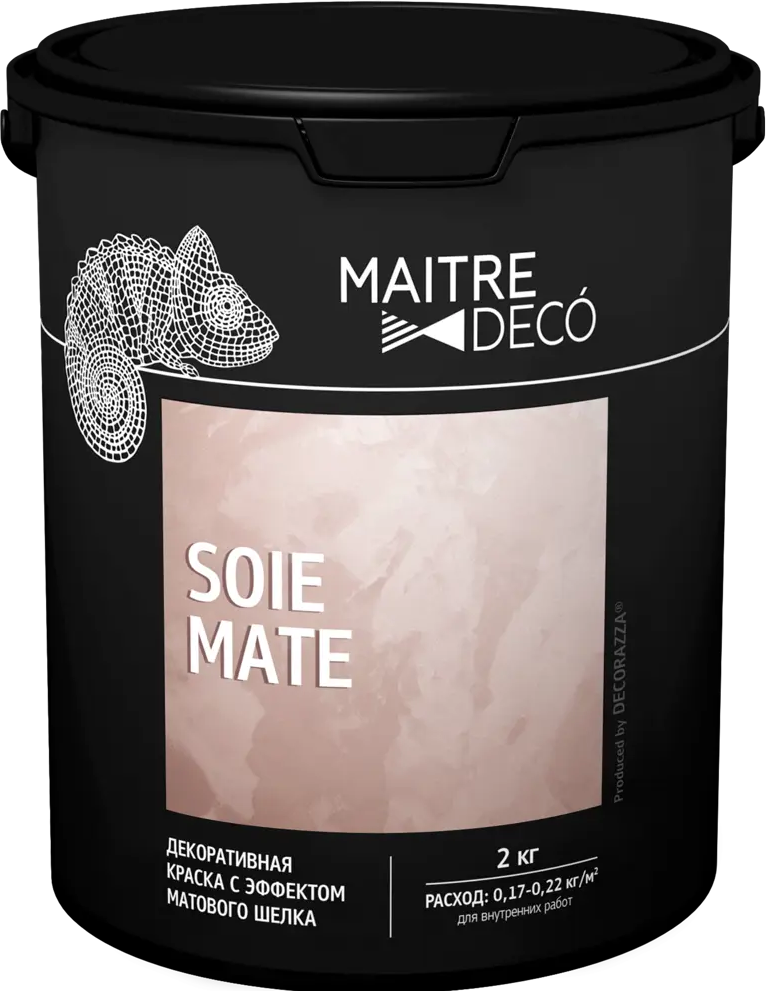 89149809 Краска декоративная Maitre Deco Soie Mate 2 кг цвет жемчужно-белый STLM-0079137