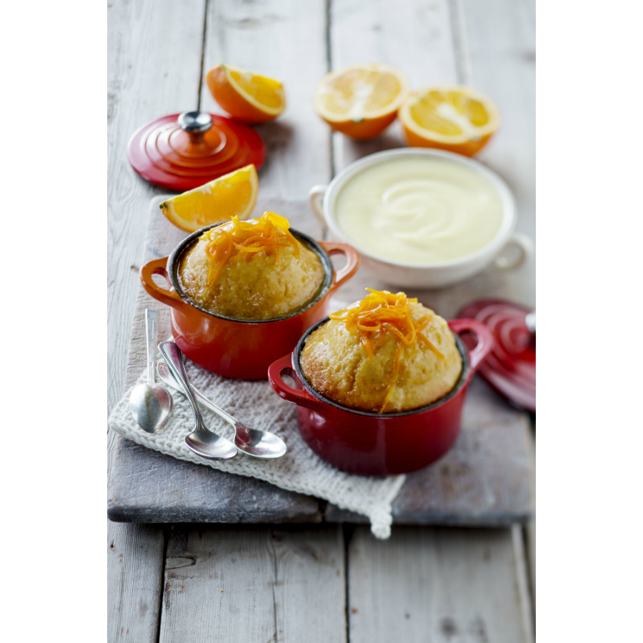 Кокотница чугунная Le Creuset, Ø10 см, оранжевая 21001100900461 - Вид №1