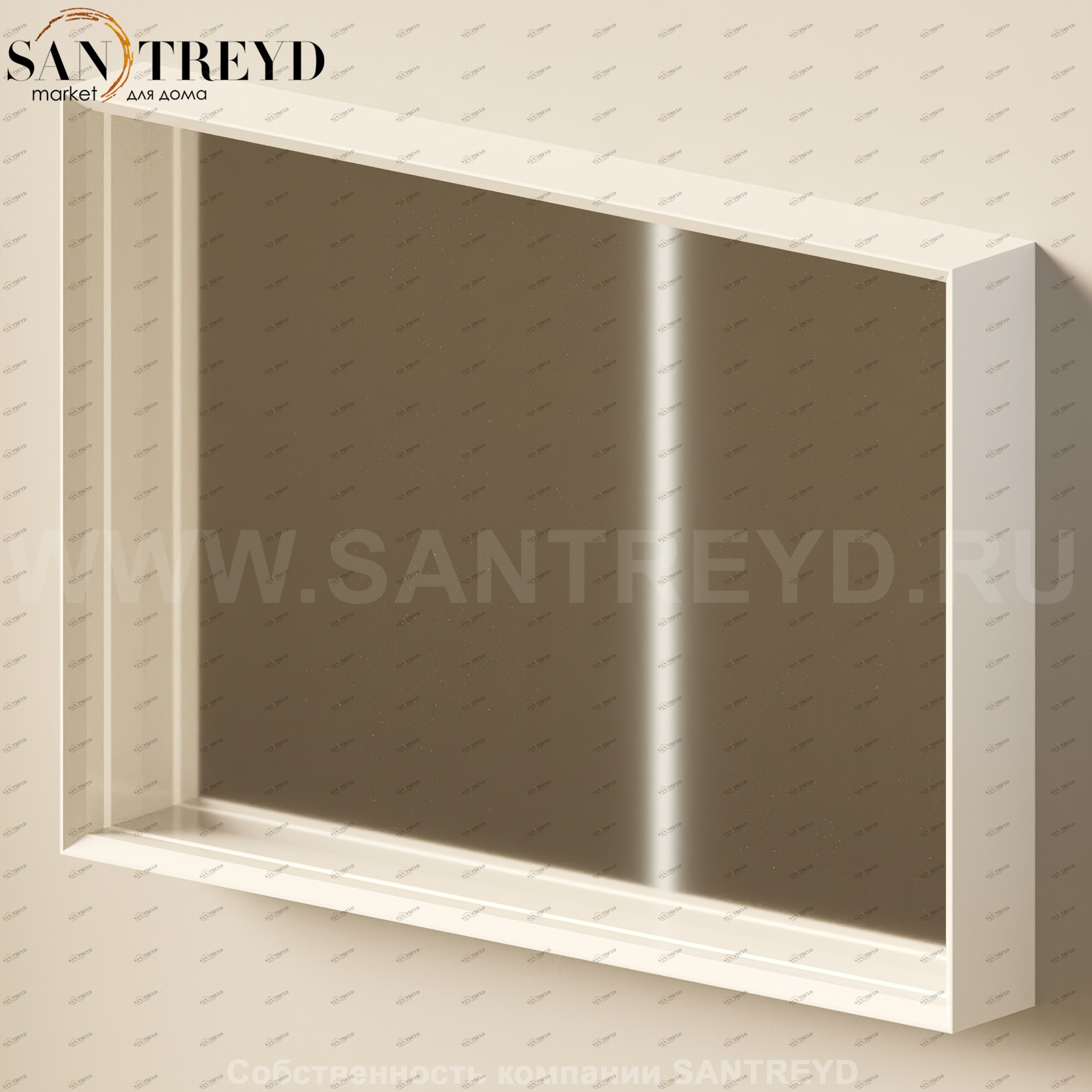 Flaminia APP Зеркало в белой лакированной раме с подсветкой AP100.9016 Ceramica Flaminia AP1009016