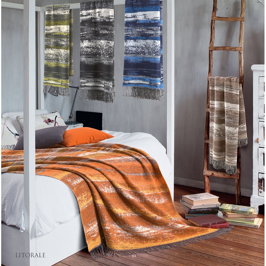 Плед Litorale, 130х180 см, оранжевый MARZOTTO LITORALE7000 - Вид №1