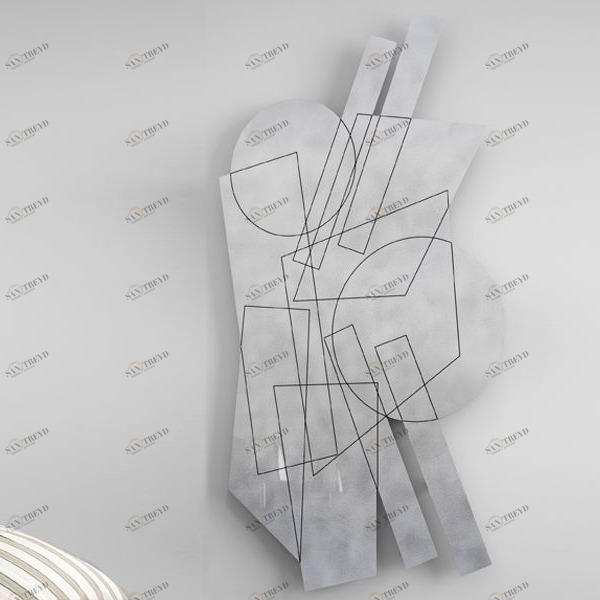 Hotech Дизайн-радиатор Prestige Collection Malevic отделка Brushed Aluminum