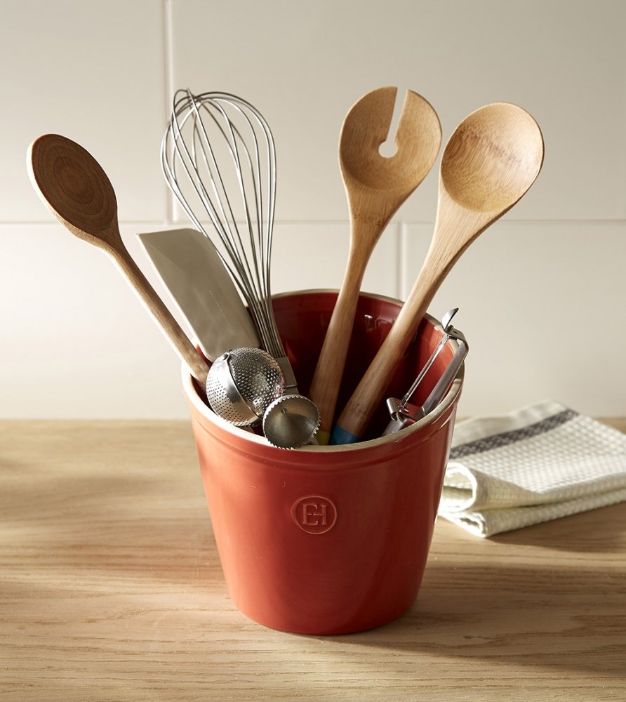 Стакан керамический для кухонных предметов и аксессуаров гранат Emile Henry EMILE HENRY  00-3951976 Красный  - Вид №1