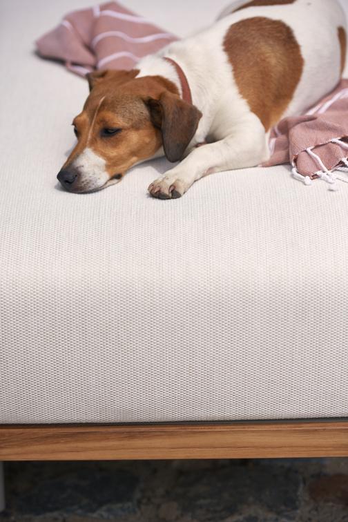 Большая подставка для ног / подставка для отдыха кремень teak Manutti Flex MNST507 - Вид №2