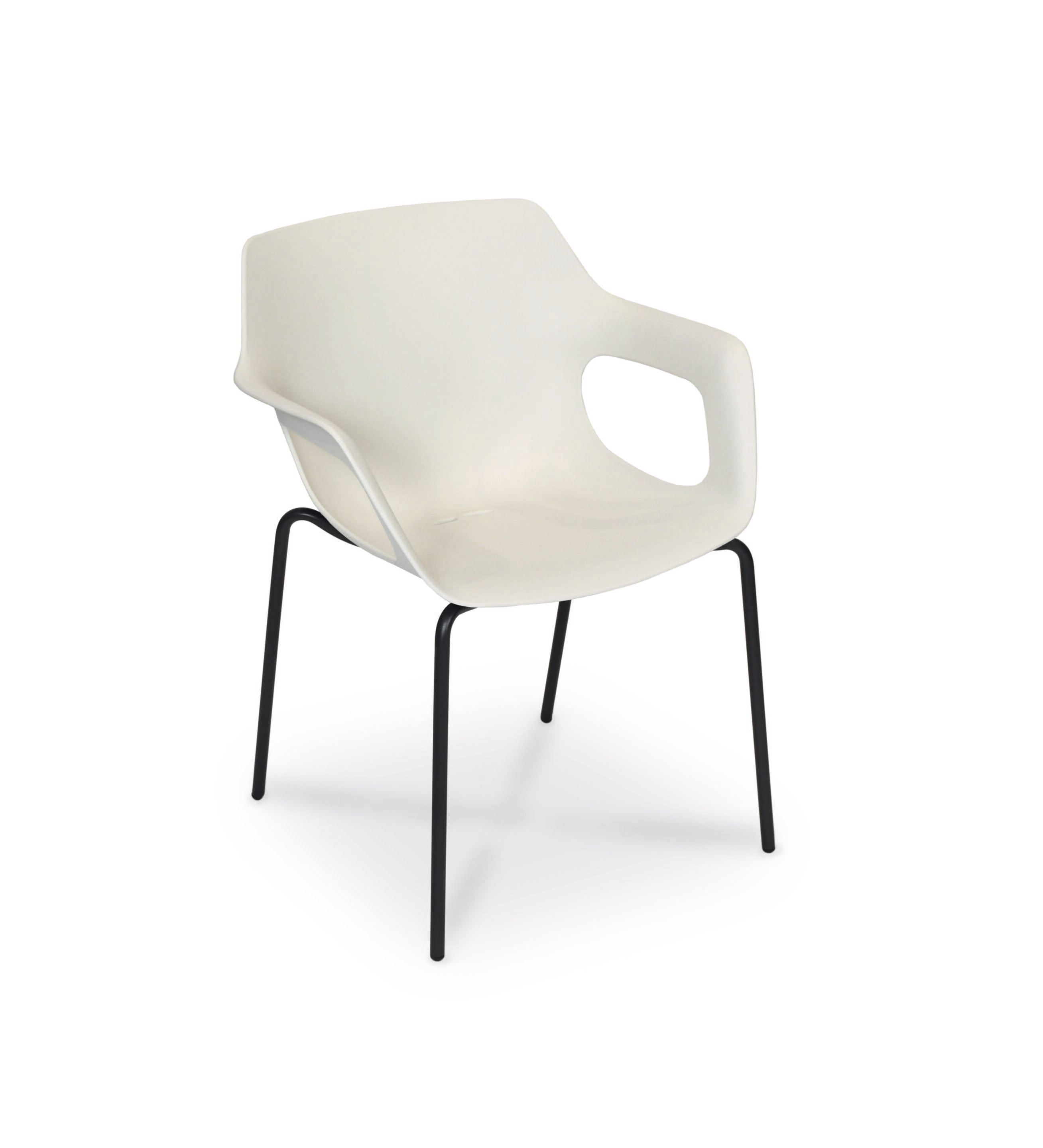 Рециркулированный пластиковый штабелируемый стул с подлокотниками FISCHER MÖBEL Tempus ARCH-00012753 - Вид №1