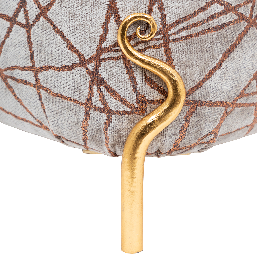 14033 Банкетка Авиньон Табак Золото BOGACHO 4627196596245 - Вид №1