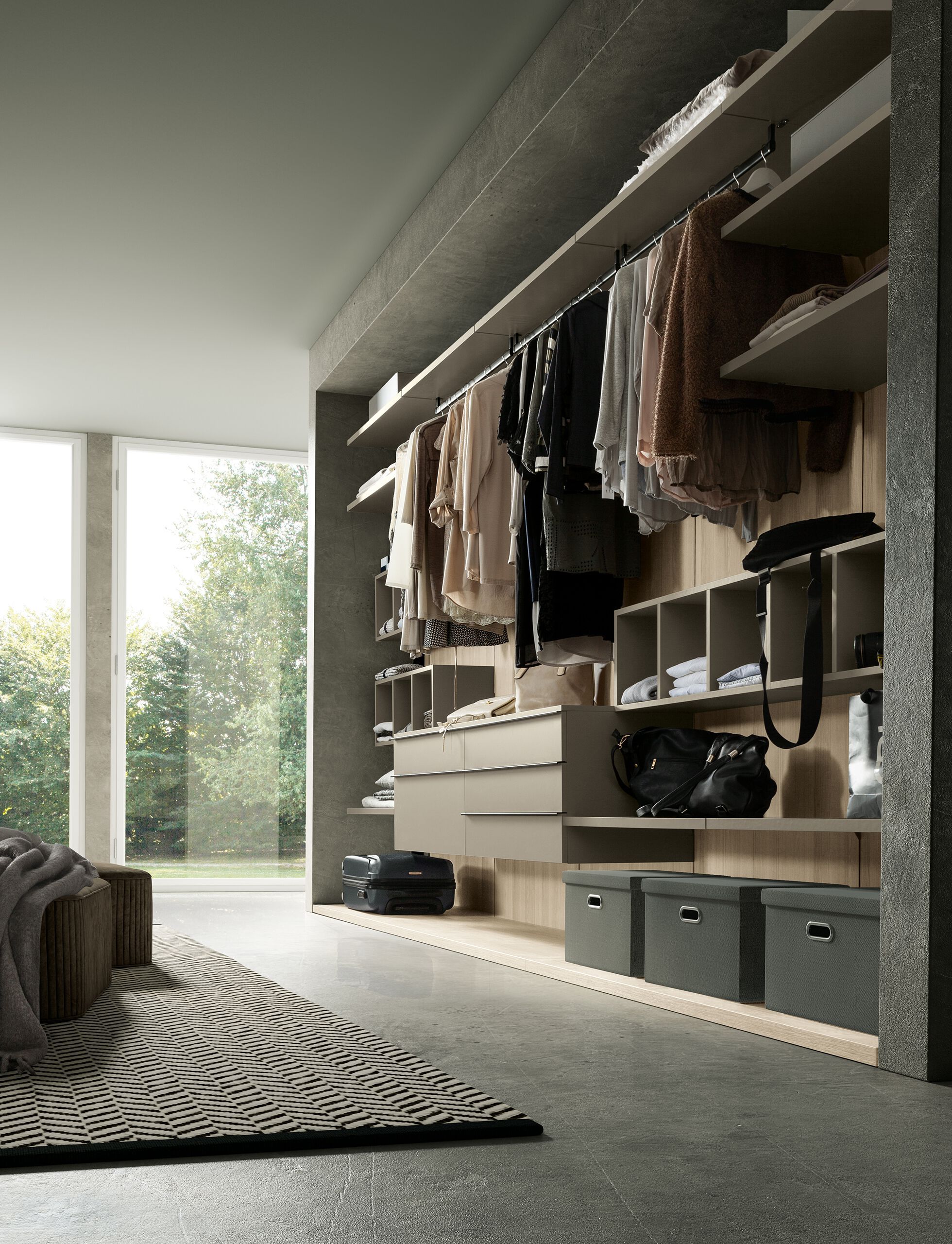 Деревянная секционная гардеробная Adok Intermezzo ARCH-00012621