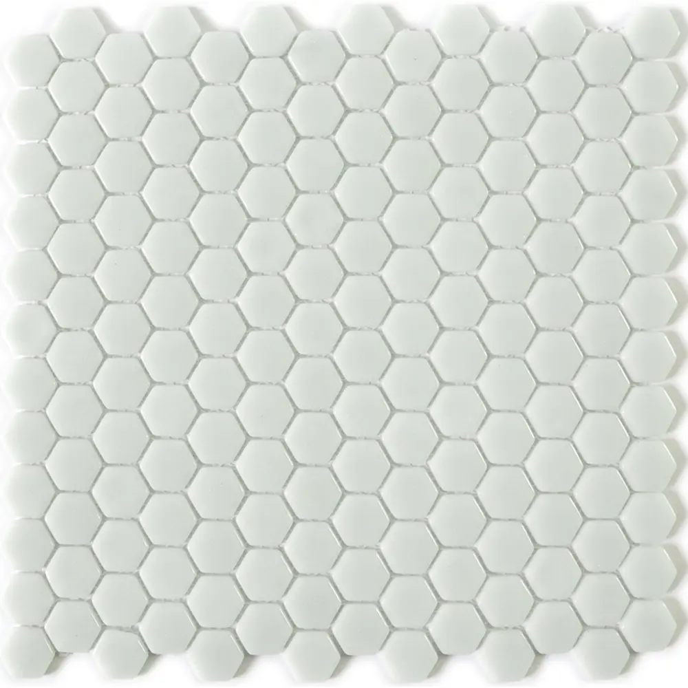 Мозаика стеклянная Natural STP-WH001-HEX 29x29 см цвет белый Santreyd Steppa STLM-2090984