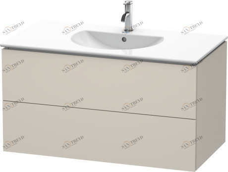 LC626309191 Тумбочка подвесная L-Cube #LC6263 1020 x 534 мм Серо-коричневый декор Duravit