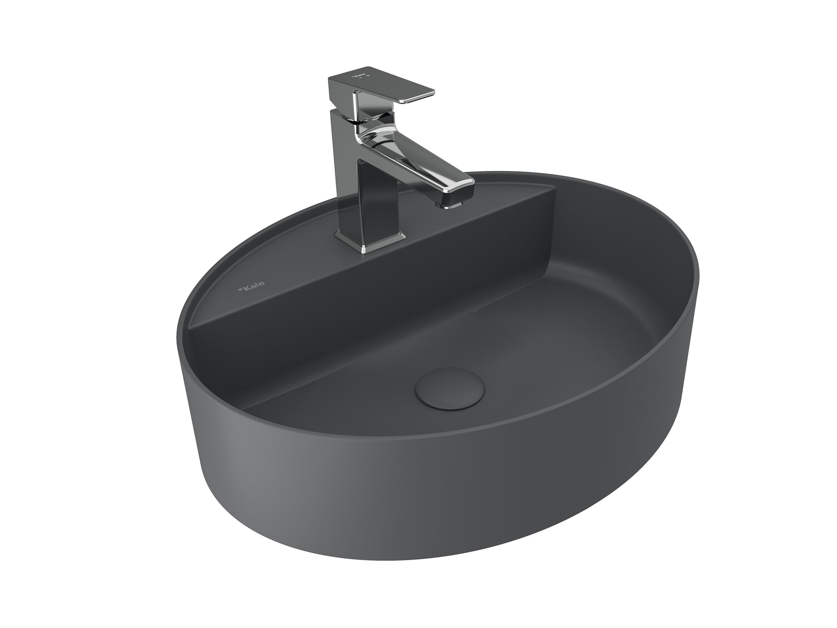 Овальный умывальник Fireclay Kaleseramik сантехника ARCH-00114157