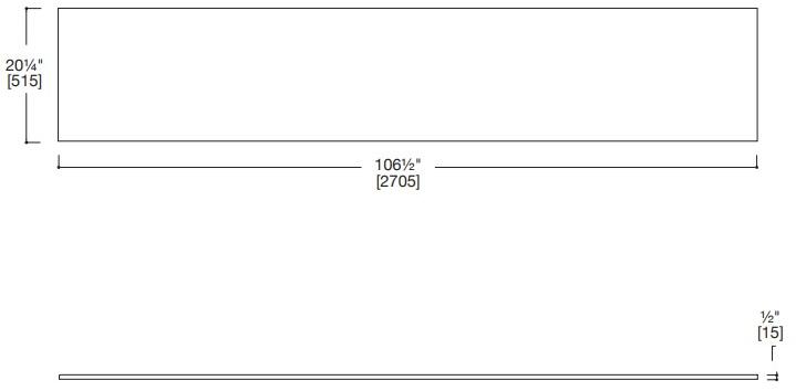 Blu Bathworks® Двойная столешница для умывальника синего цвета ∙ Stone ™ 2700 Sac2700  - Вид №2