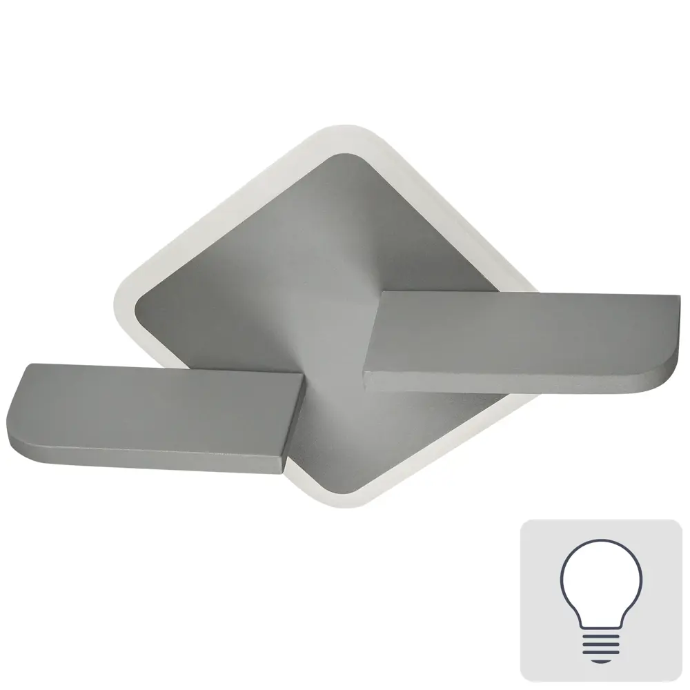 Настенный светильник светодиодный Escada 10223/1LED, нейтральный белый свет, цвет серый STLM-2094953
