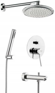 Remer Rubinetterie Смеситель для душа из хромированной латуни с душевой лейкой Minimal N 09 s03