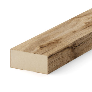 Рейка Интерьерная МДФ Stella Модель 12 Light Пекан 2800х27х12 (упак.15шт.)