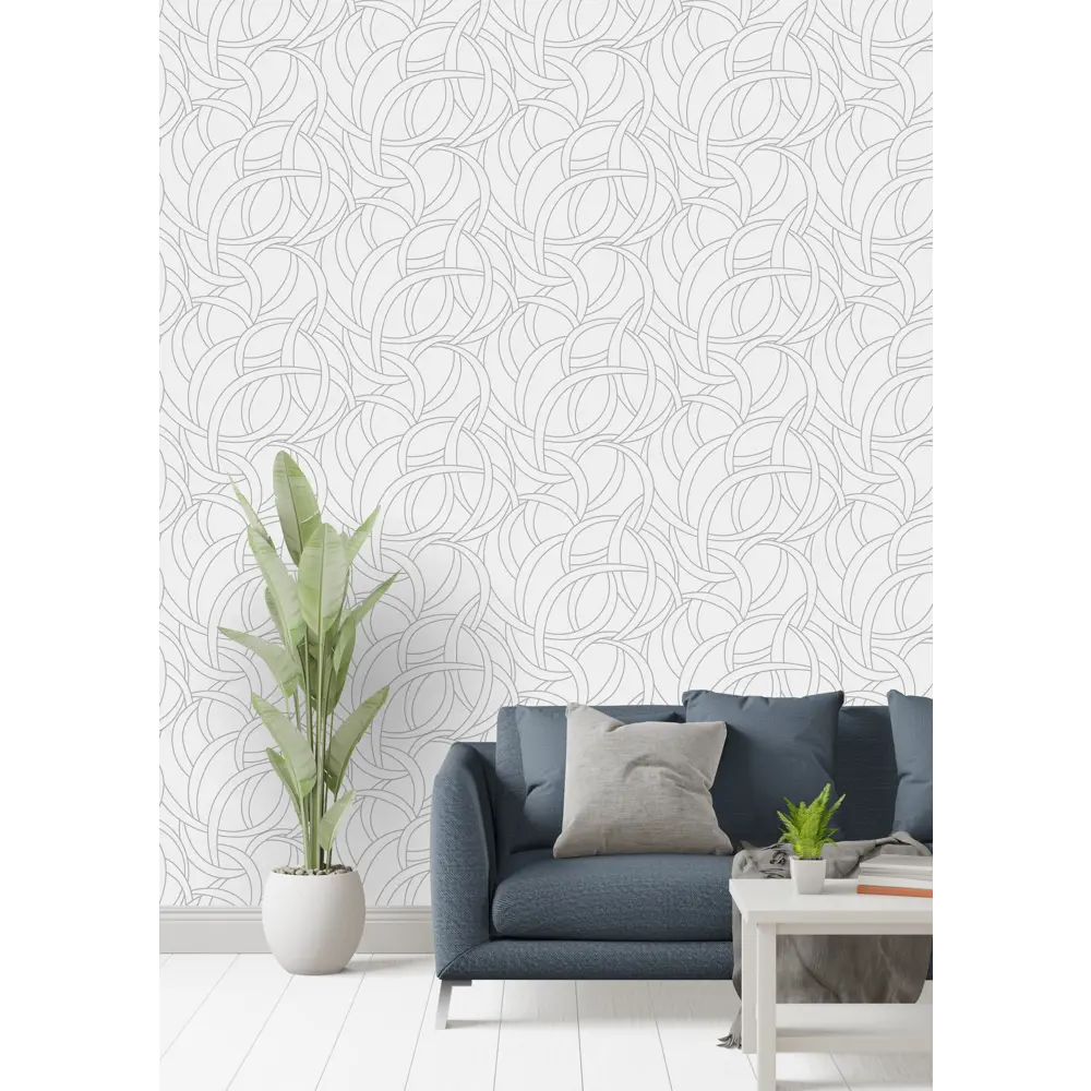 Обои флизелиновые Startdeco Луна серые 1.06 м 989781 STLM-2188528 - Вид №3