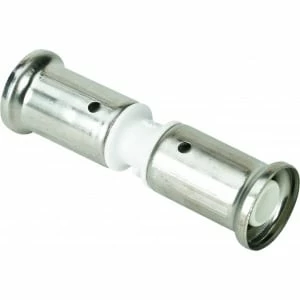 Муфта пресс PVDF HENCO 16х16 (белая)