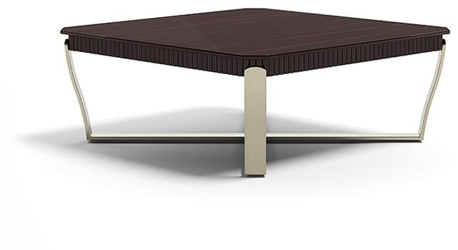 Capital Collection Низкий квадратный журнальный столик из стали и дерева sun-id-1354528 - Вид №1