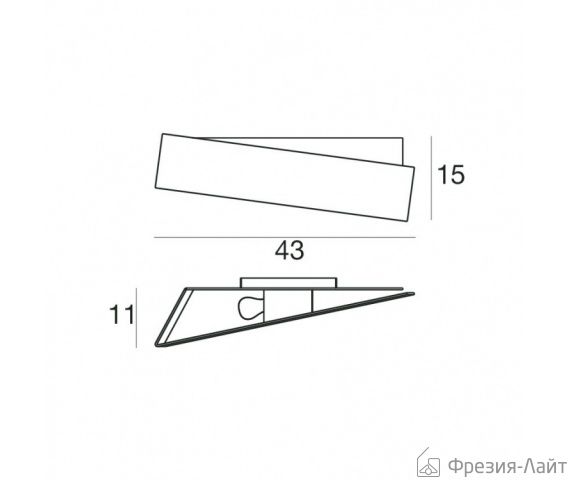 Linea Light 6990 Zig Zag_W настенный 92003 - Вид №2