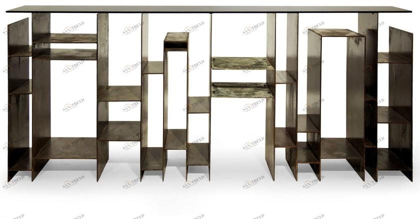 BRABBU Прямоугольная консоль из дуба sun-id-1462230