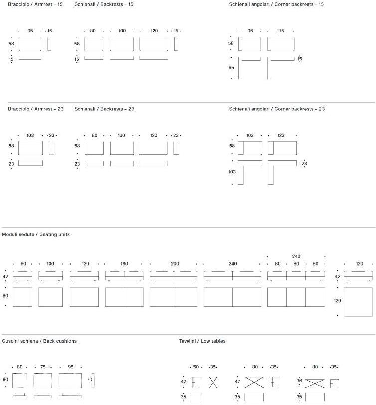 Saba Italia Секционный диван со съемным чехлом из ткани sun-id-1445684 - Вид №18