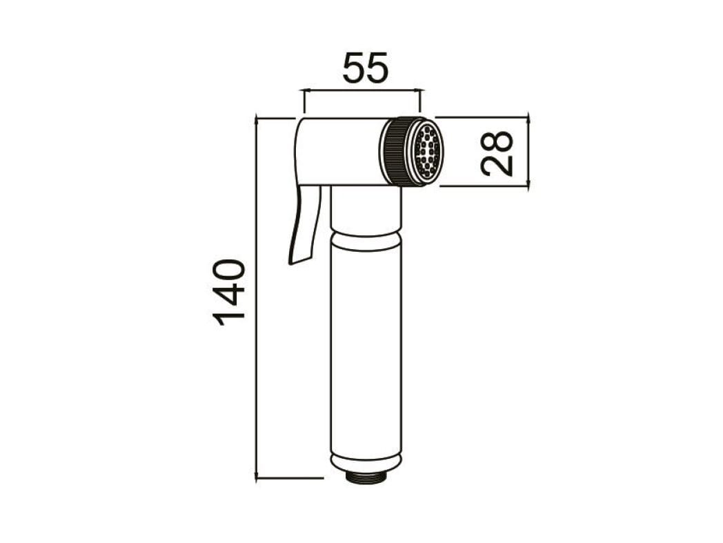 Хромированная латунь shut-off ручной душ Aquademy круглый ARCH-00061077 - Вид №1