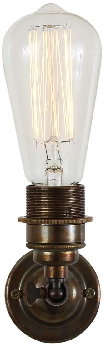 Mullan Lighting Настенный светильник из латуни ручной работы Lome vintage Mlwl155  - Вид №1