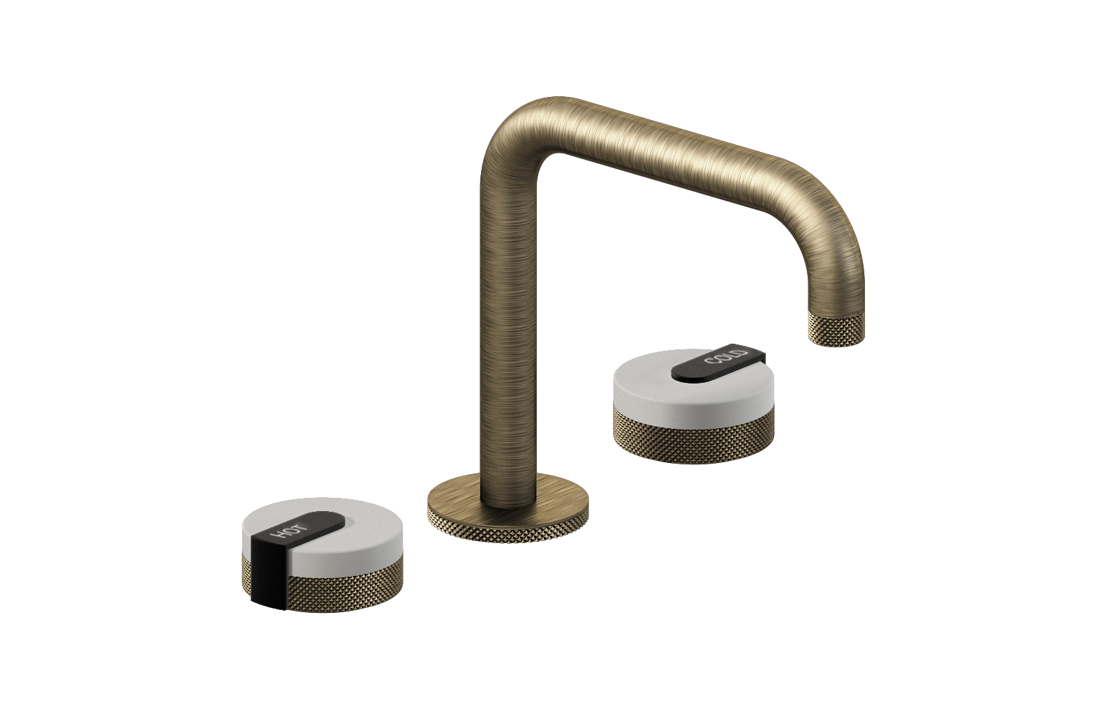 E-11511-R1WT-L1MBK-VBB Смеситель для умывальника на 3 отвертия GRAFF MOD+