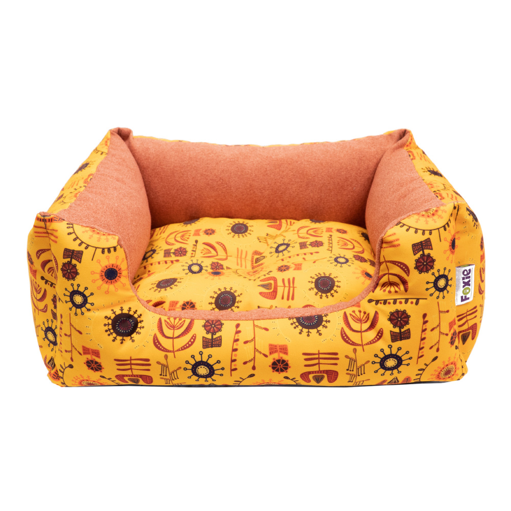 ПР0057008 Лежак для животных Ethnics 60х50х18см желтый Foxie 