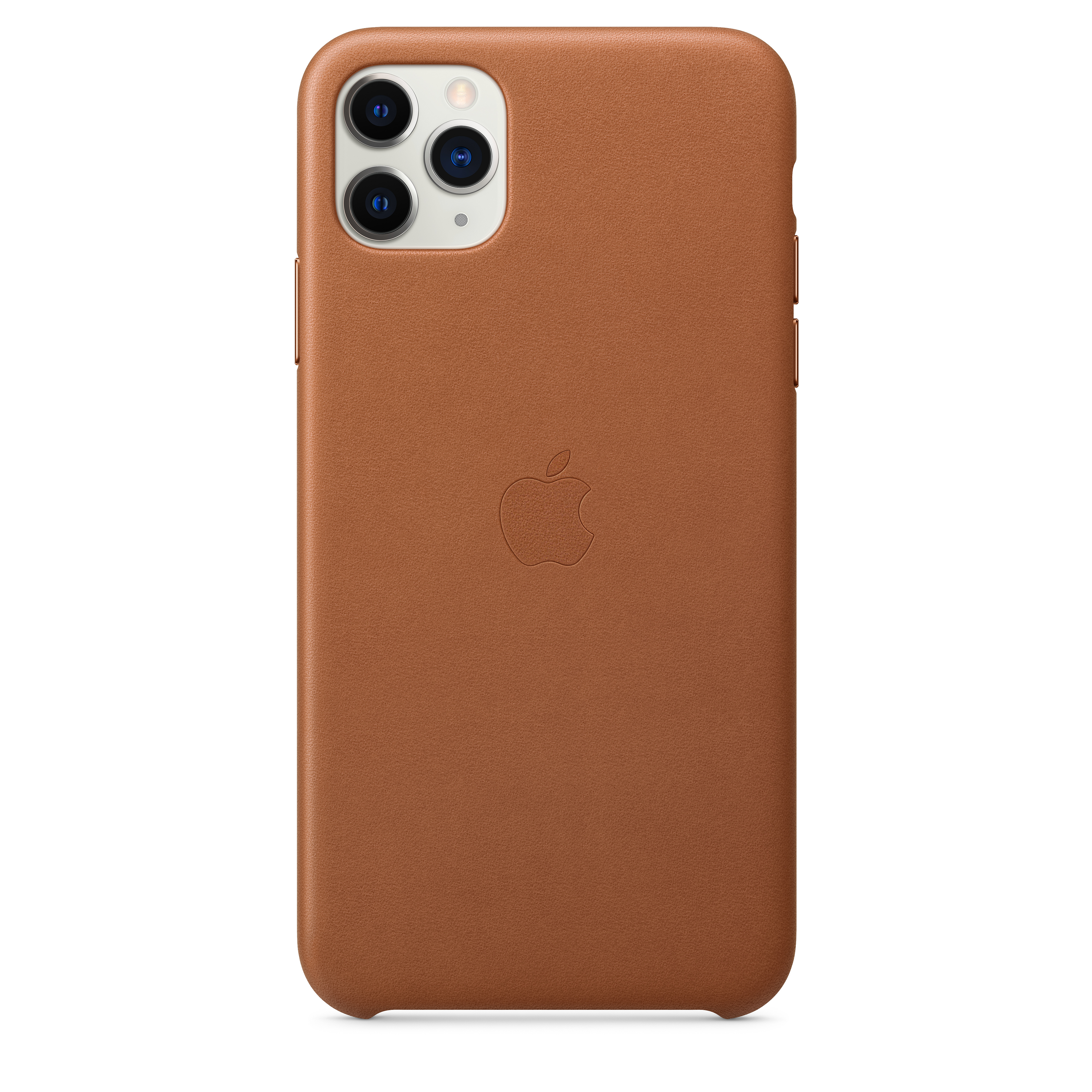 MX0D2ZM/A Iphone 11 pro max leather case - saddle brown Apple Santreyd  - Вид №1